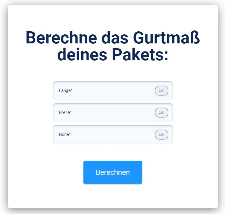 Gurtma Ermitteln Mit Unserem Praktischen Tool I Sendcloud