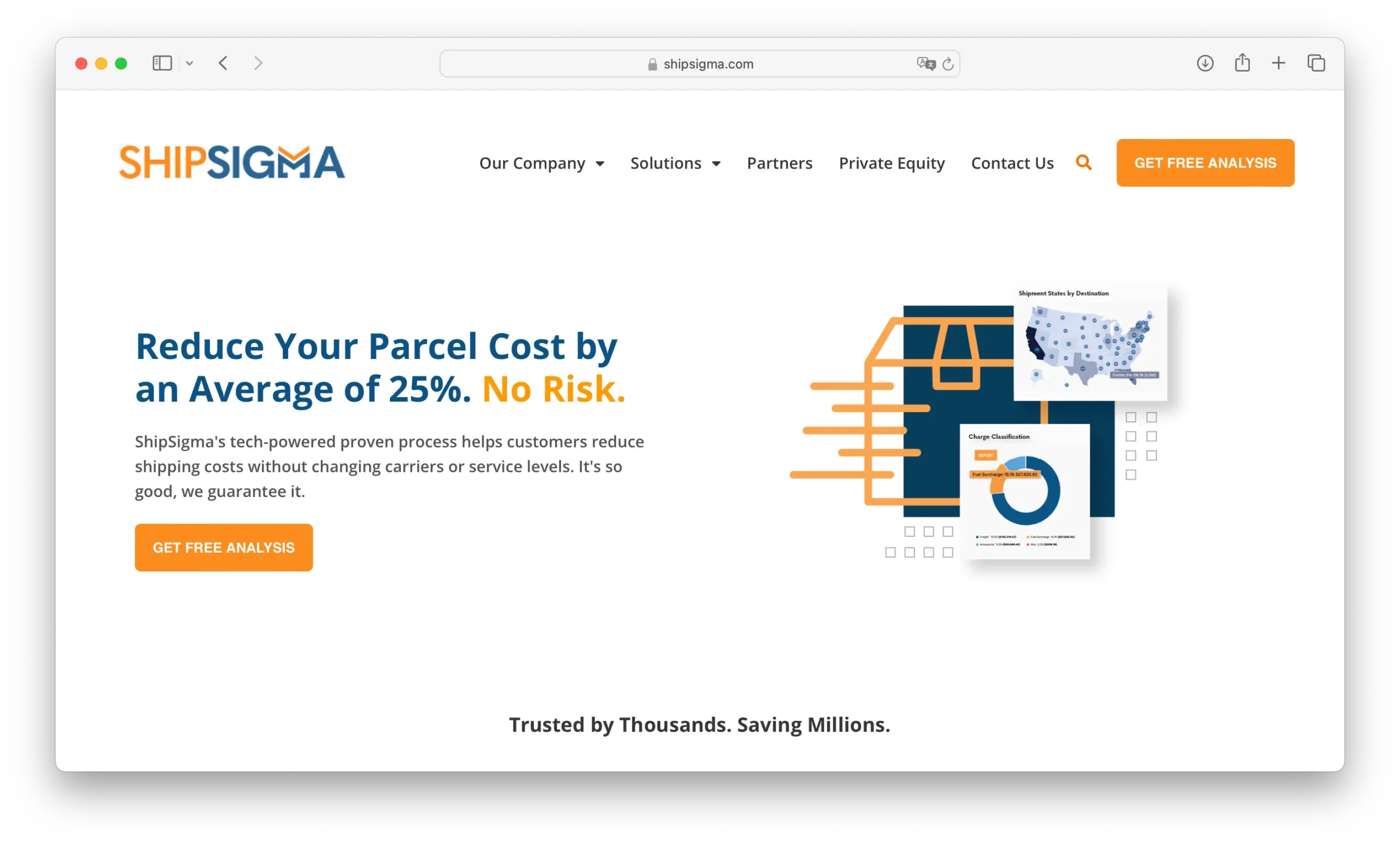 ShipSigma parcels analytics cloud-based platform