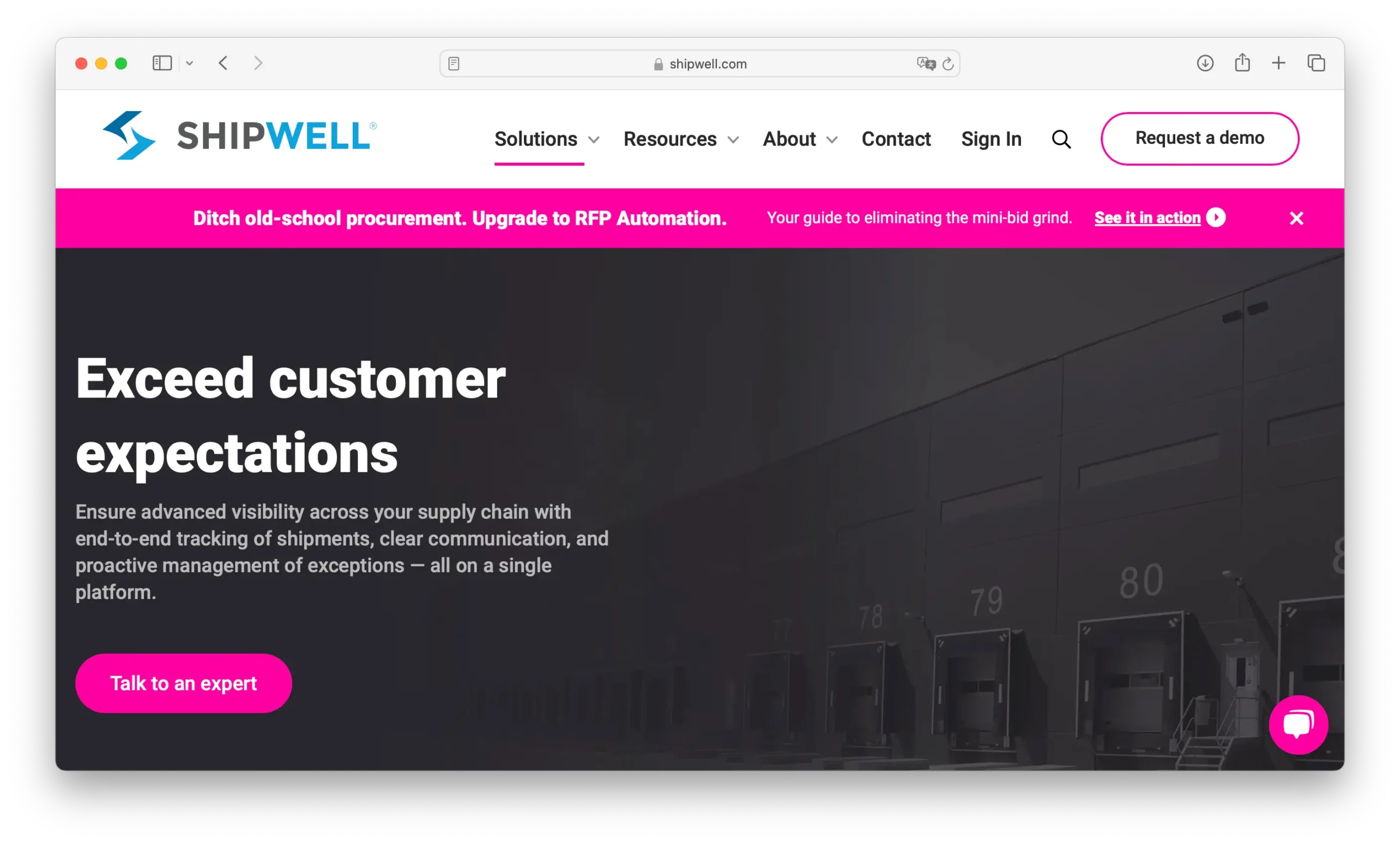 Shipwell transportation management system platform