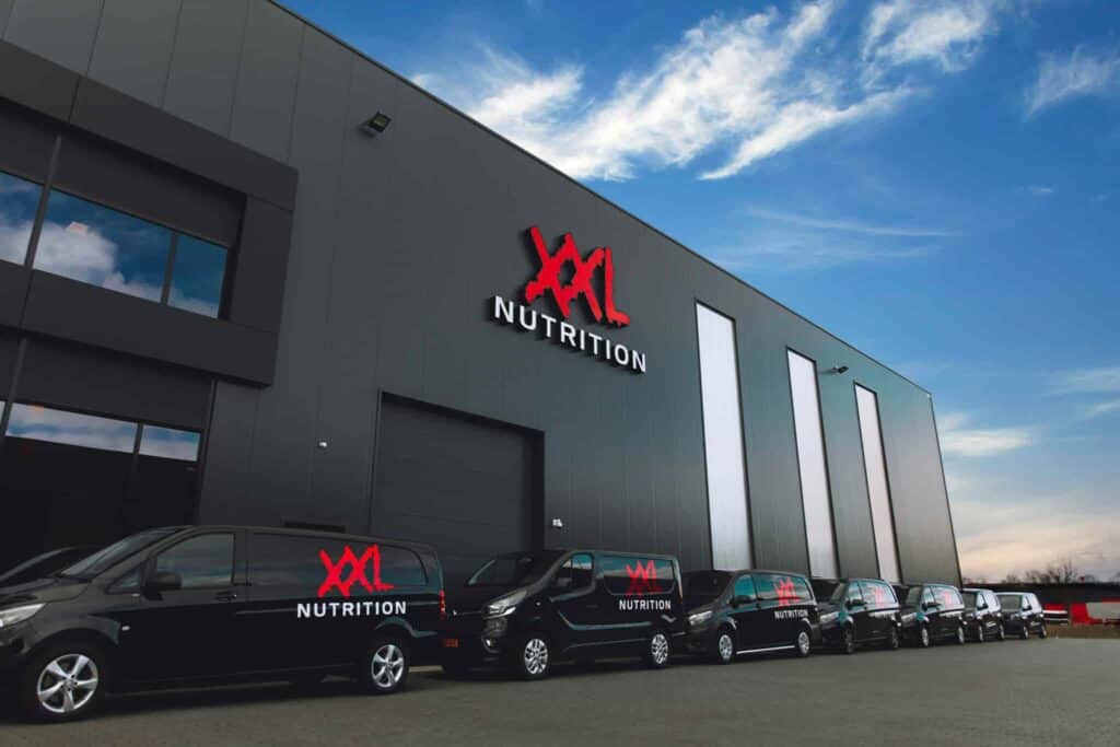 XXL nutrition warehouse and cars